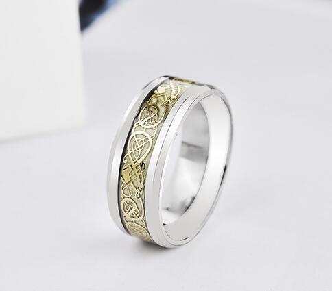 Glow in the Dark Dragon Ring Gold