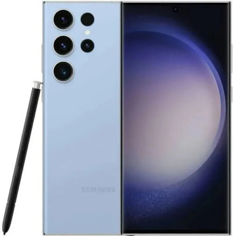 Samsung Galaxy S23 Ultra 5G S918U1 Original 6.8" OLED ROM 256/512GB/1TB RAM 8/12GB Snapdragon NFC Unlocked Android Cell Phone Sky Blue US Version