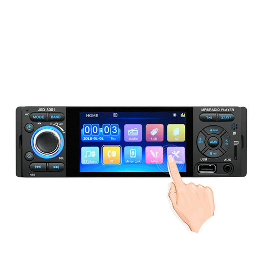 4.1 inch capacitive touch screen bluetooth car Black