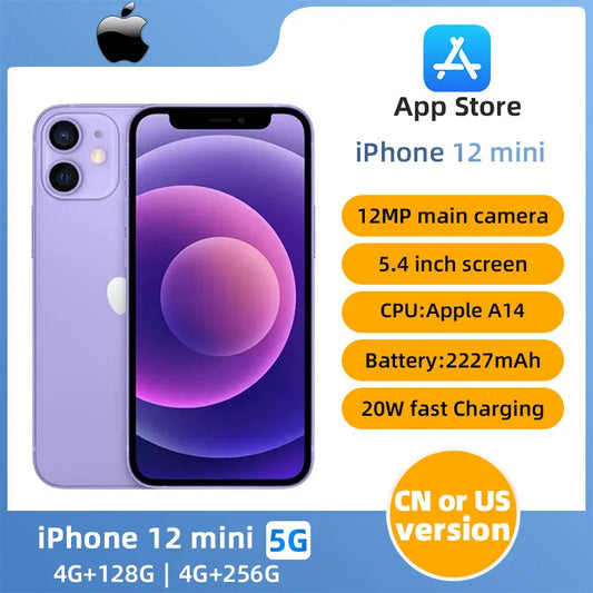 Apple iphone 12 mini 5.4 inch 256G All Colours in Good Condition Original used phone